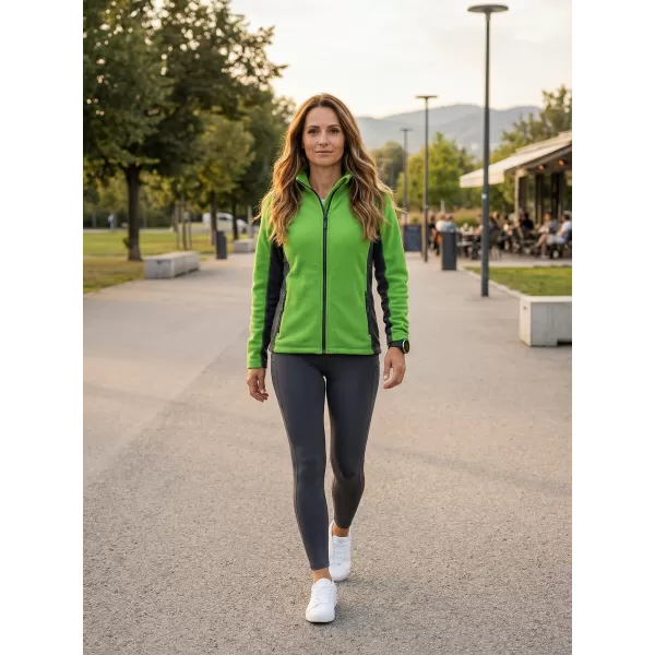  Panouri din fleece pentru femei ALTISPORT NoPrint NP/ALW825 APPLE VERDE 