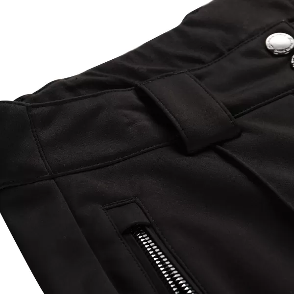  Pantaloni de softshell pentru femei pentru femei ALPINE PRO UFEDA LPAD674 NEGRU 