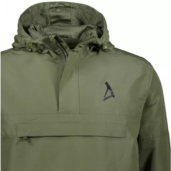  Sacou de vânt pentru bărbați peste cap ALTISPORT BYB/ALM002B3162 MĂSLIN 