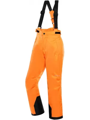 Pantaloni de schi pentru copii ALPINE PRO EDESO KPAD361 NEON