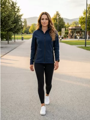 Panouri din fleece pentru femei ALTISPORT NoPrint NP/ALW825 SEA -BLUE