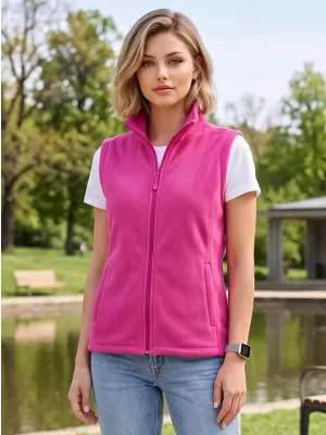 Unisex vestie fleece ALTISPORT NoPrint NP/ALU815 FUCHSIA RED