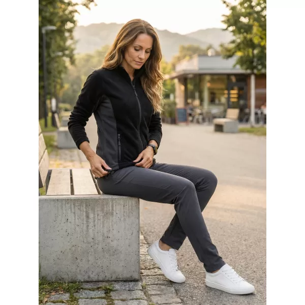  Panouri din fleece pentru femei ALTISPORT NoPrint NP/ALW825 NEGRU 