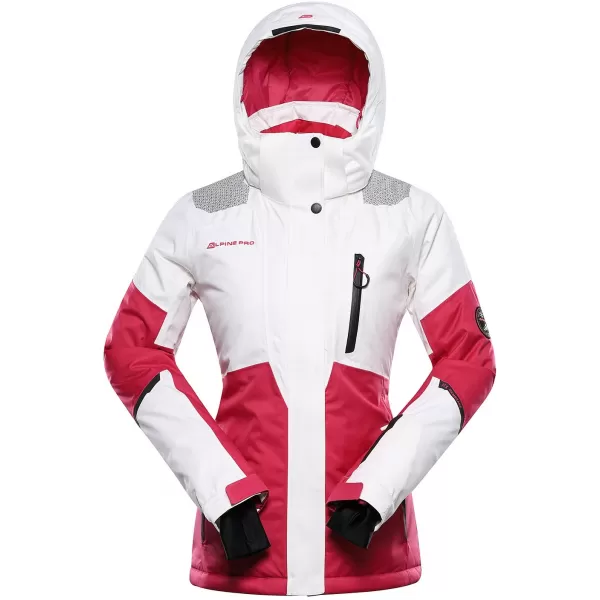  Jacheta de schi pentru doamne ALPINE PRO DEARA LJCD654 ALB 
