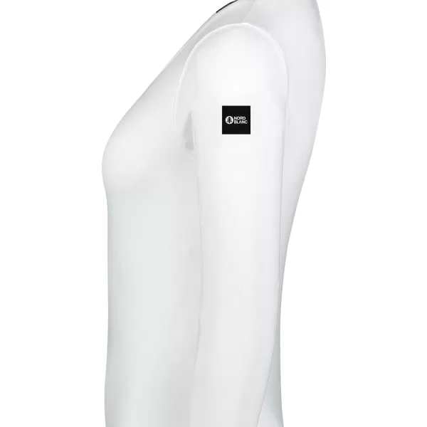  Tricou de dama din bumbac NORDBLANC SWEDEN NBFLT8144 ALB 