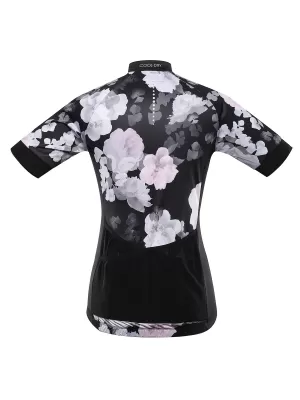 Jersey pentru ciclism pentru doamne ALPINE PRO SAGENA LTSC971 NEGRU