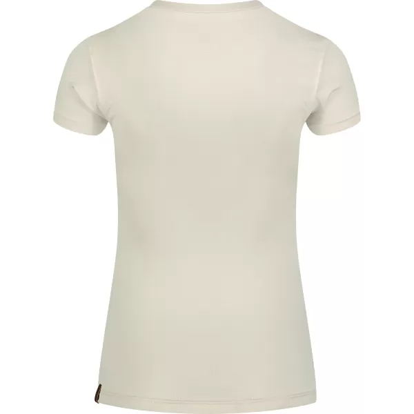  Tricou de dama din bumbac NORDBLANC AGNES NBFLT8147 ALB CREM 