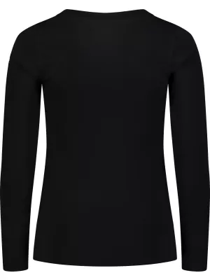 Tricou de dama din bumbac NORDBLANC SWEDEN NBFLT8144 NEGRU