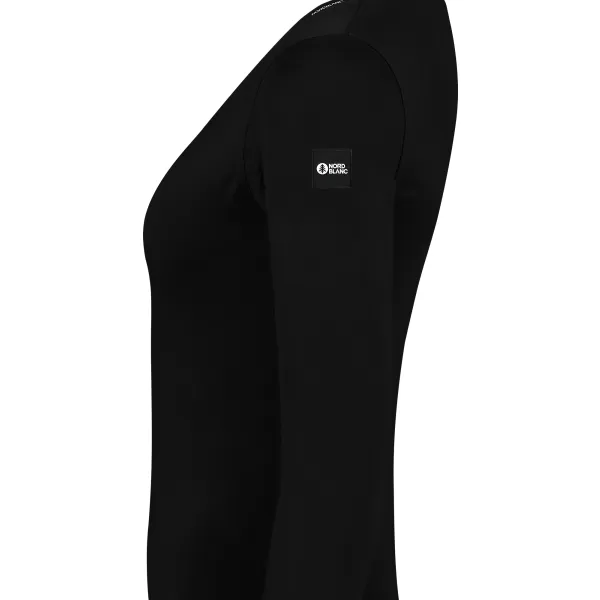  Tricou de dama din bumbac NORDBLANC SWEDEN NBFLT8144 NEGRU 