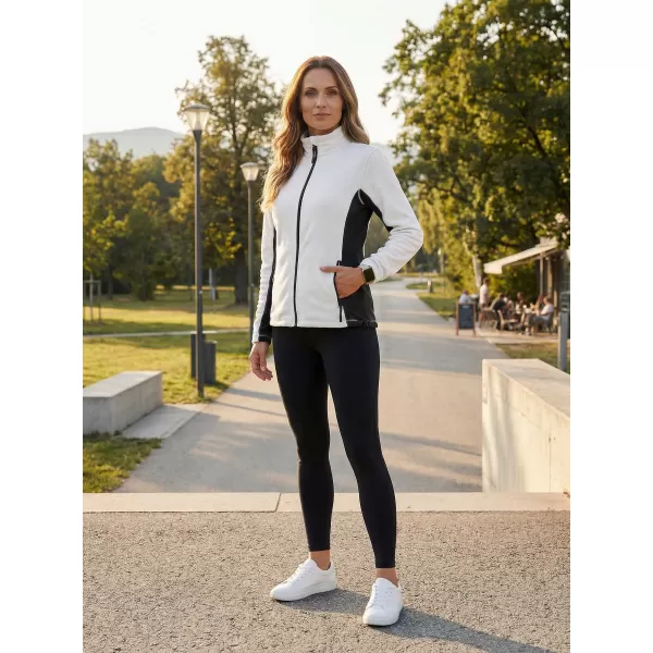  Panouri din fleece pentru femei ALTISPORT NoPrint NP/ALW825 ALB 