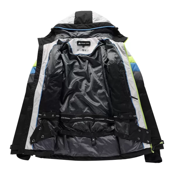  Sacou de schi pentru bărbați pentru bărbați ALPINE PRO FEEDR MJCB638 NEGRU 
