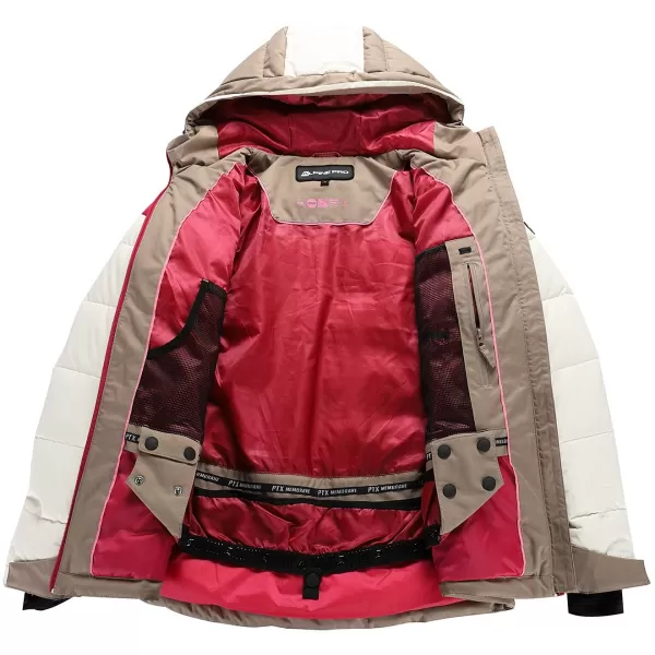  Jacheta de schi pentru femei pentru femei ALPINE PRO FERERA LJCD656 CREMOS 
