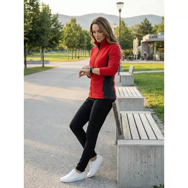  Panouri din fleece pentru femei ALTISPORT NoPrint NP/ALW825 ROŞU 