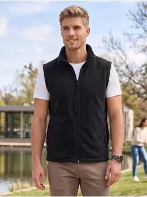 Unisex vestie fleece ALTISPORT NoPrint NP/ALU815 NEGRU