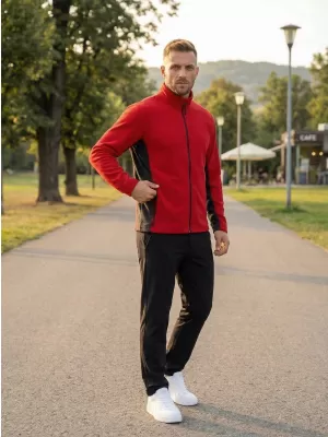 Panouri din fleece pentru bărbați ALTISPORT NoPrint NP/ALM725 ROŞU