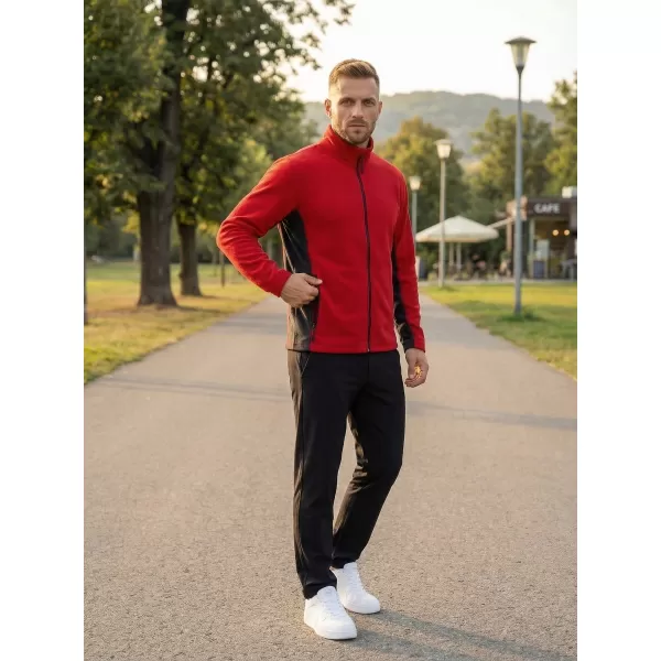  Panouri din fleece pentru bărbați ALTISPORT NoPrint NP/ALM725 ROŞU 