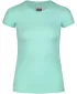 Tricou de dama din bumbac NORDBLANC STICKER NBFLT8146 VERDE DESCHIS