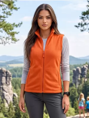 Unisex vestie fleece ALTISPORT NoPrint NP/ALU815 PORTOCALE