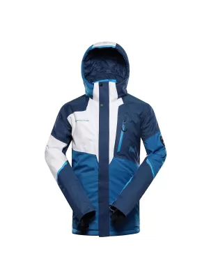 Geacă de schi pentru bărbați ALPINE PRO DEAR MJCD695 MYKONOS ALBASTRU