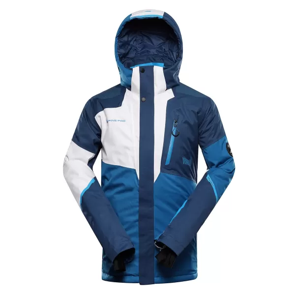  Geacă de schi pentru bărbați ALPINE PRO DEAR MJCD695 MYKONOS ALBASTRU 