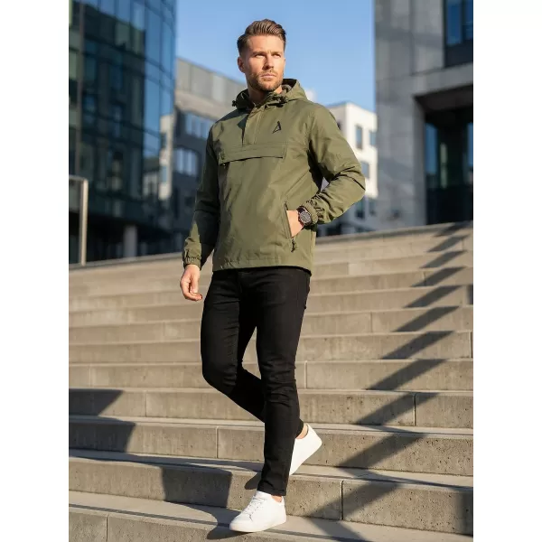  Sacou de vânt pentru bărbați peste cap ALTISPORT BYB/ALM002B3162 MĂSLIN 