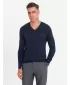 Pulover pentru bărbați OMBRE OM-SWBS-0107 ALBASTRU MARIN