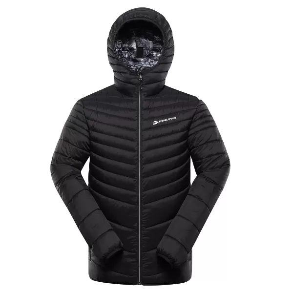  Sacou de hi-thherm pentru bărbați cu două fețe pentru bărbați ALPINE PRO EROM MJCD628 NEGRU 