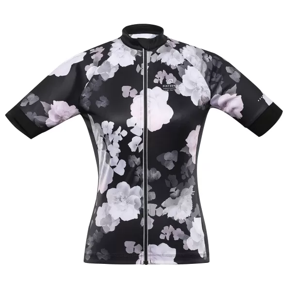  Jersey pentru ciclism pentru doamne ALPINE PRO SAGENA LTSC971 NEGRU 