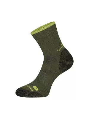 Șosete antibacteriene din lână merino ALPINE PRO KEROWE USCC096 VERDE