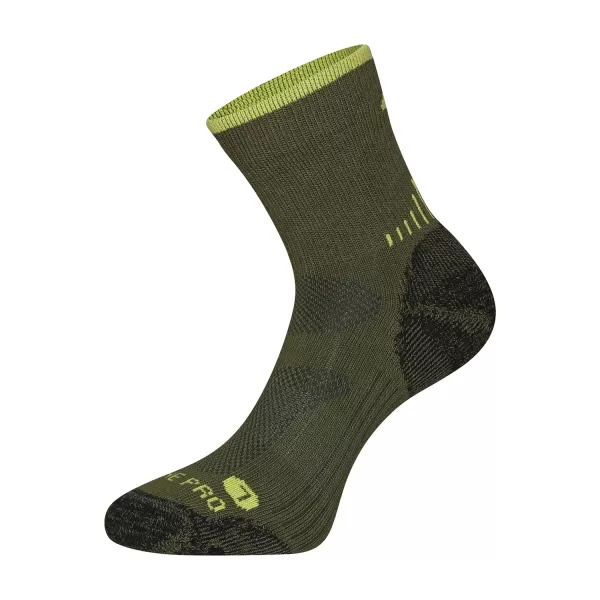  Șosete antibacteriene din lână merino ALPINE PRO KEROWE USCC096 VERDE 