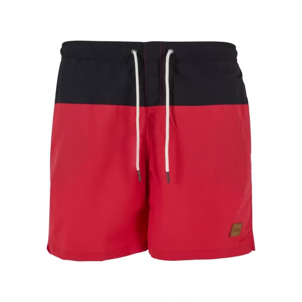  Pantaloni scurţi URBAN CLASSICS TB1026 NEGRU/ROȘU 