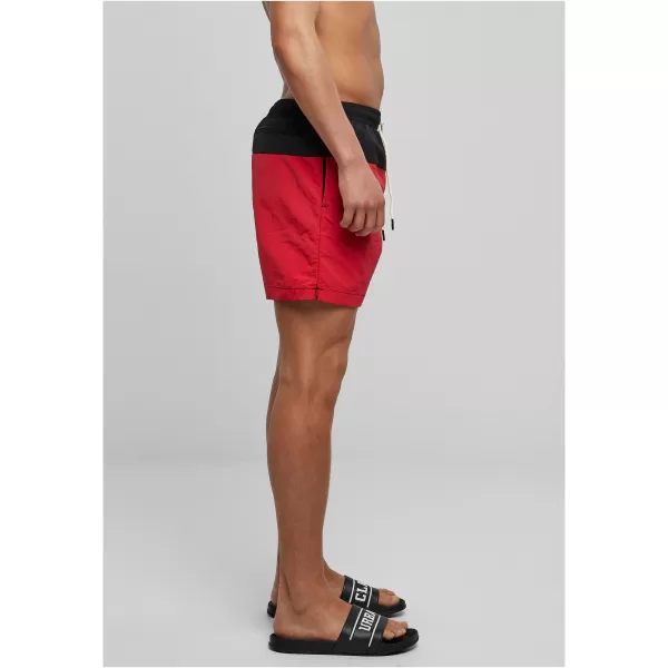  Pantaloni scurţi URBAN CLASSICS TB1026 NEGRU/ROȘU 