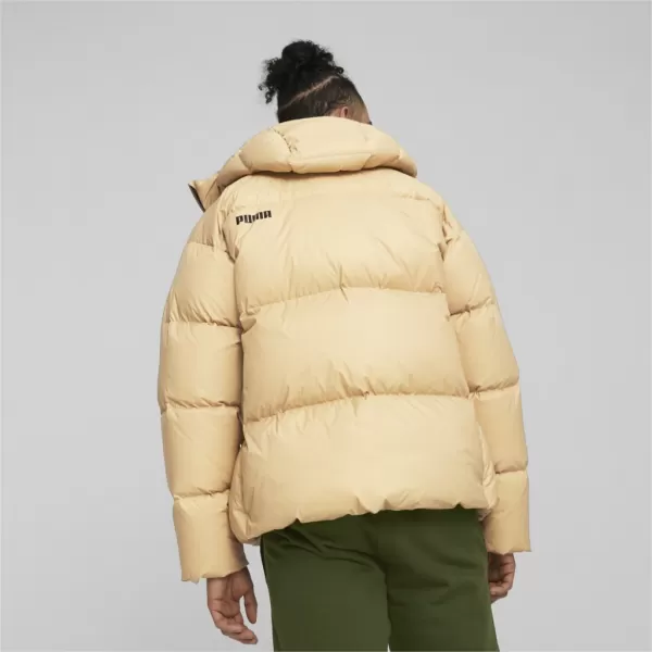  Jachetă pentru bărbați PUMA HOODED ULTRA DOWN PUFFER JACKET BEJ 