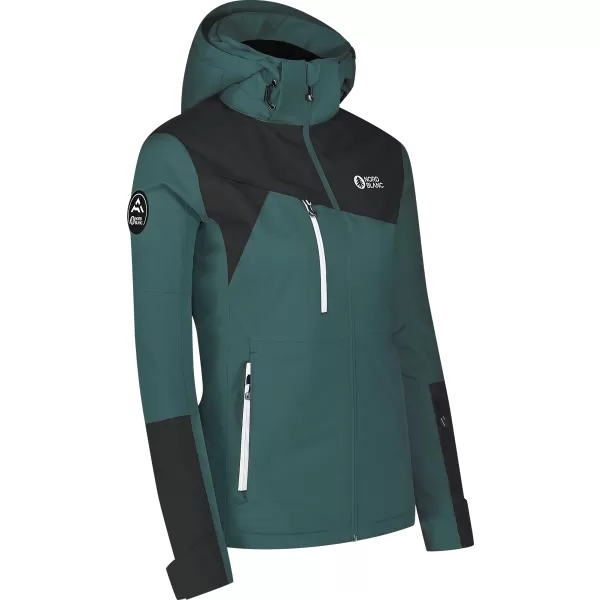  Jachetă de schi pentru femei NORDBLANC FROZEN NBWJL8125 VERDE ÎNCHIS 