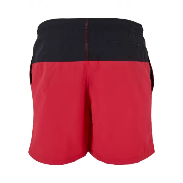  Pantaloni scurţi URBAN CLASSICS TB1026 NEGRU/ROȘU 