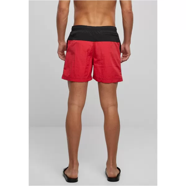  Pantaloni scurţi URBAN CLASSICS TB1026 NEGRU/ROȘU 