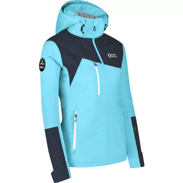  Jachetă de schi pentru femei NORDBLANC FROZEN NBWJL8125 ALBASTRU DESCHIS 