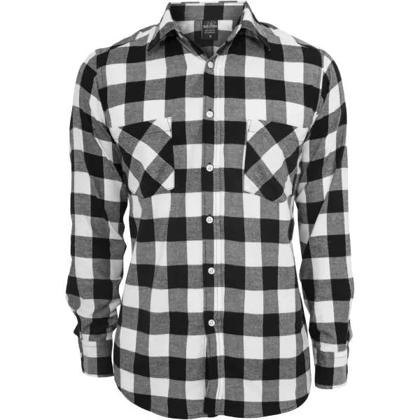  Cămaşă URBAN CLASSICS TB297 NEGRU/ALB 