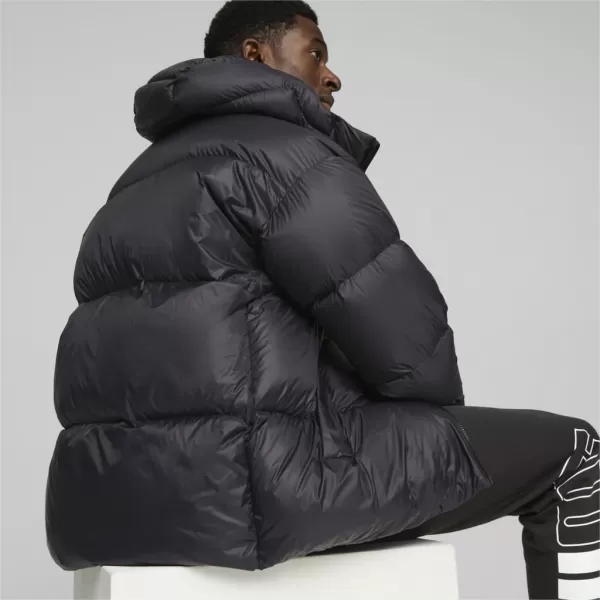 Jachetă pentru bărbați PUMA HOODED ULTRA DOWN PUFFER JACKET NEGRU 