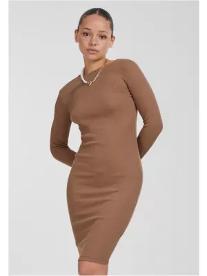 Rochie URBAN CLASSICS TB1340 KAKI ÎNTUNECAT