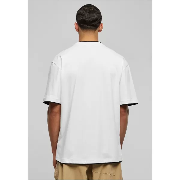  Cămaşă URBAN CLASSICS TB029A ALB/NEGRU 