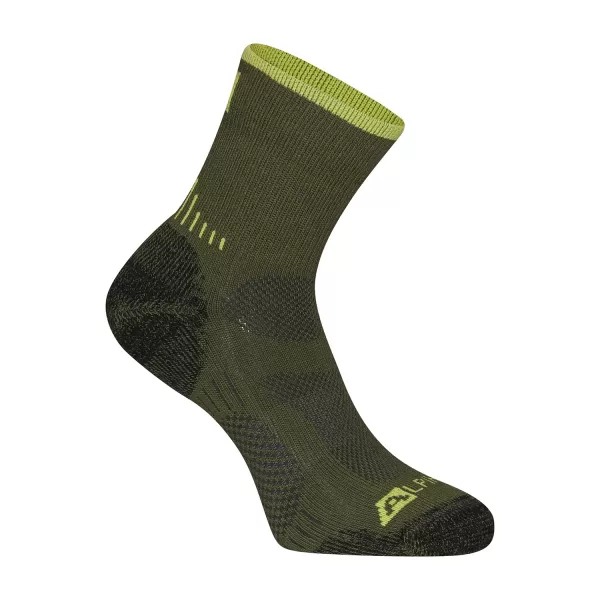  Șosete antibacteriene din lână merino ALPINE PRO KEROWE USCC096 VERDE 
