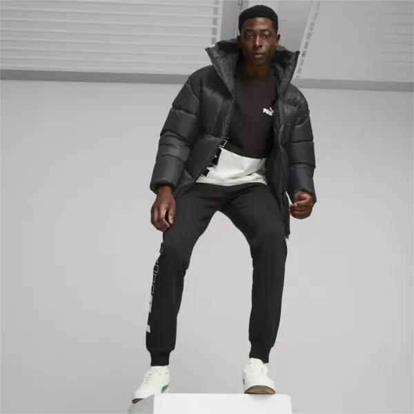  Jachetă pentru bărbați PUMA HOODED ULTRA DOWN PUFFER JACKET NEGRU 