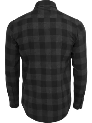 Cămaşă URBAN CLASSICS TB297 NEGRU/CĂRBUNE