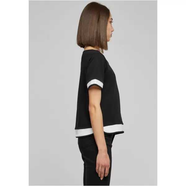  Cămaşă URBAN CLASSICS TB1197 NEGRU/ALB 
