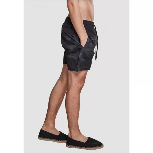  Pantaloni scurţi URBAN CLASSICS TB1026 CAMO NEGRU/ÎNTUNECAT 