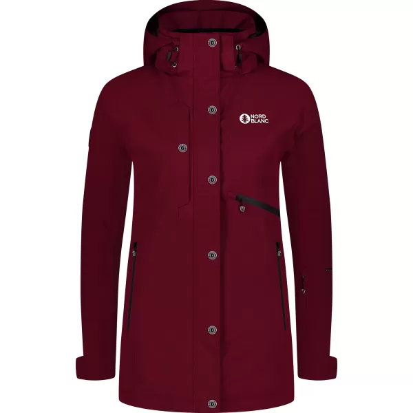  Jachetă de schi pentru femei NORDBLANC SLEDDING NBWJL8127 BURGUNDIA 