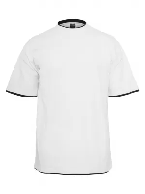 Cămaşă URBAN CLASSICS TB029A ALB/NEGRU