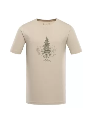 Tricou pentru bărbați din bumbac organic ALPINE PRO EKK MTSD920 ARDEI ALB