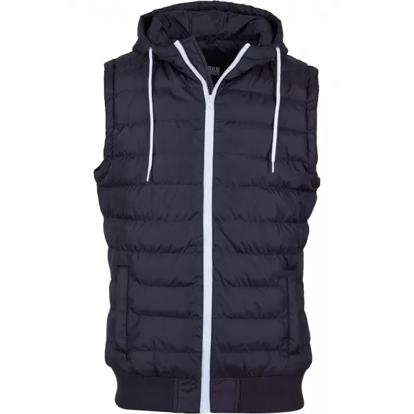  Vesta pentru bărbați URBAN CLASSICS TB510 NEGRU/ALB 